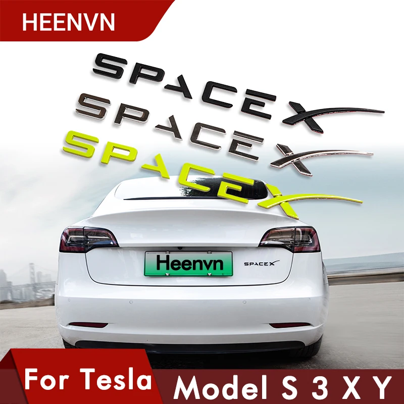 Heenvn новинка пространство для багажника логотип X наклейка Tesla Model Y 3 S 2021