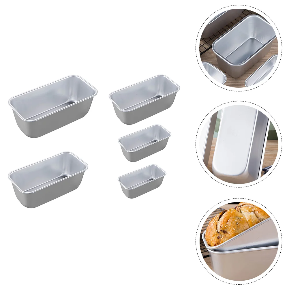 

5Pcs Toast Molds Metal Cake Molds DIY Homemade Bread Moulds Cheese Cake Mold