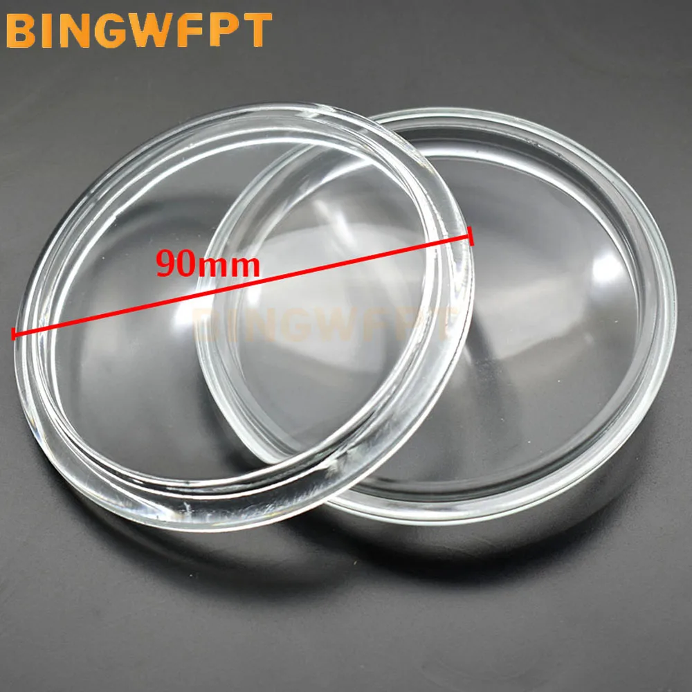 

2 шт./лот желтые Противотуманные фары диаметром 90 мм, противотуманные фары из закаленного стекла, водонепроницаемые противотуманные фары, противотуманные фары, стеклянная крышка