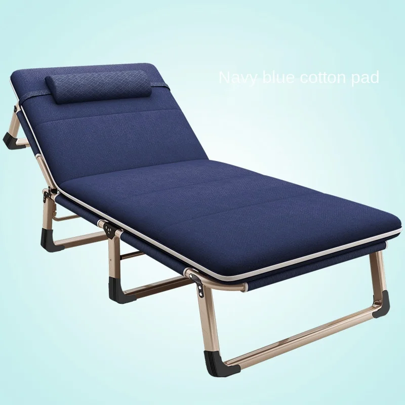 구매 휴대용 접이식 라운지 의자 홈 오피스 낮잠 침대 야외 해변 침대, 튼튼한 패딩 안락 의자 통기성 편안한
