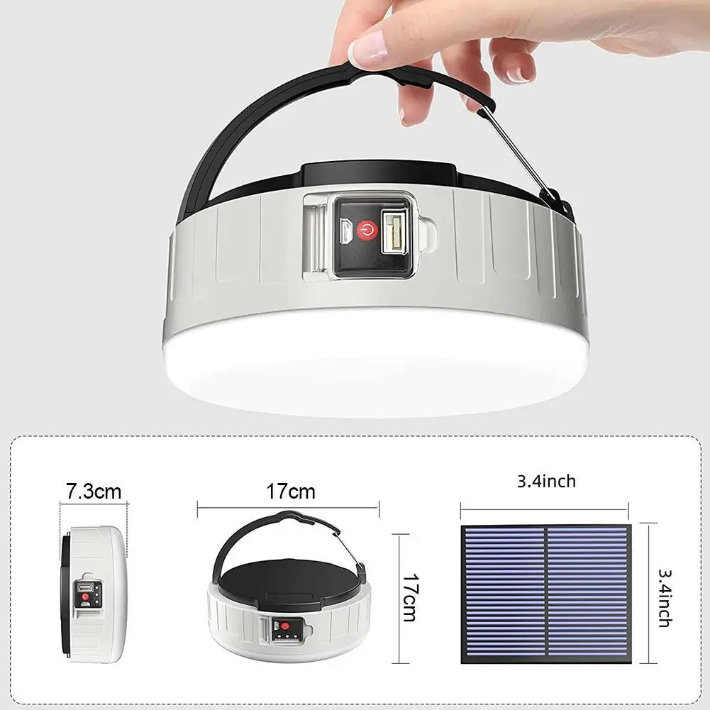 

USB Solar Camping Light Remote Control Hanging Tent Light Outdoor Lamp Camping Multifunctional Outdoor Camping Night Lighting