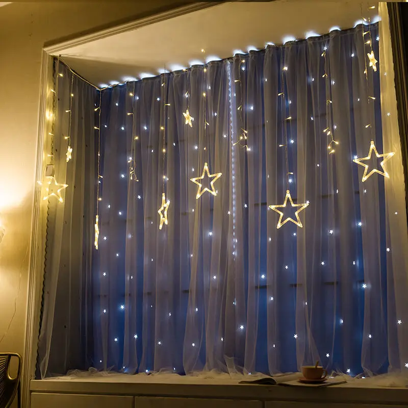 

Stars Romantic Blackout Curtain For Living Room Girls Bedroom Blackout Curtains For Double Layer Blackout Curtains Tulle Drapes