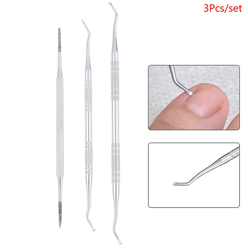 

1/3pc Toe Nail Care Hook Ingrown Double Ended Ingrown Toe Correction Lifter File Manicure Pedicure Toenails Clean Foot Care Tool