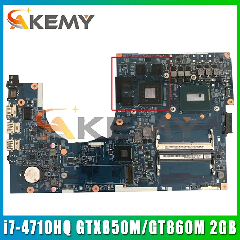 

14204-1M 448.02G13.001M For Acer VN7-791 VN7-791G Laptop Motherboard With i7-4710HQ CPU GTX850M/GT860M 2GB-GPU 100% Fully Tested