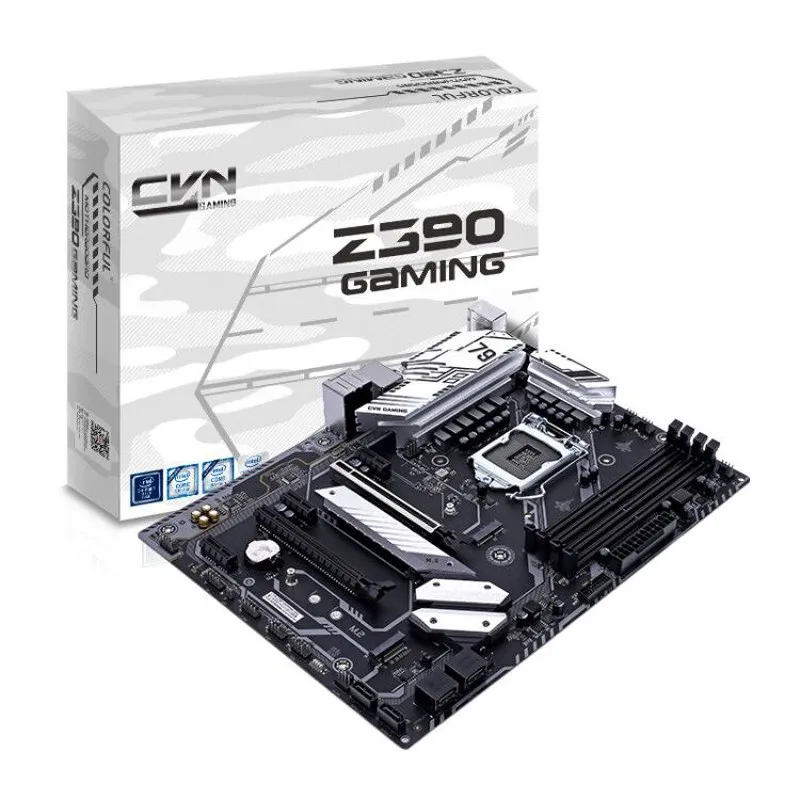Цветная игровая материнская плата CVN Z390 V20 двухканальная DDR4 RAM USB3.1 Gen1/Gen2 SATA3.0 6