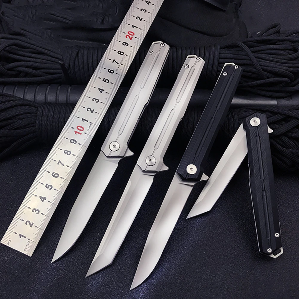 Складной нож из стали D2 высокой твердости портативный металлический инструмент