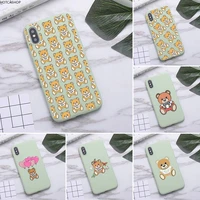 popular italy bear phone case for iphone 11 pro max x xr xs 8 7 6s plus candy green silicone cases
