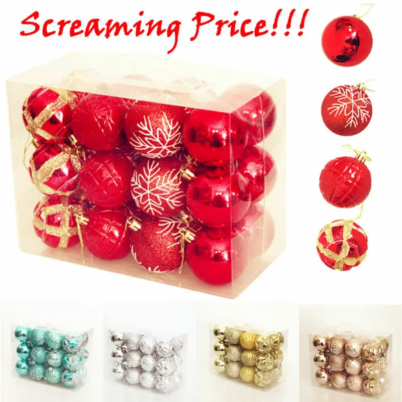 Рождественская елка украшения мяч 60 мм безделушка висит украшение для домашней