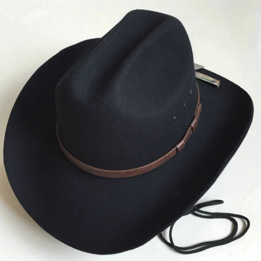 Cowboy Hats Men Western Country Wild West 100% Australian wool Sombrero Hombre Cappello Uomo for Women Cowboy Hat