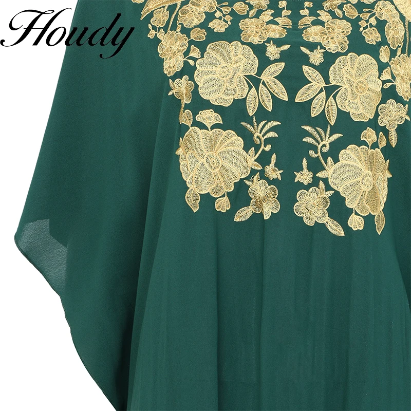 Женская длинная юбка Eid Green с вышивкой Дубайский турецкий исламский