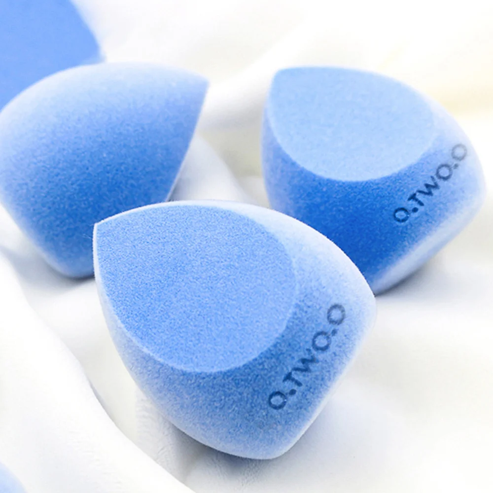 

Stereoscopic Powder Puff Wet And Dry Dual Purpose Flocking Beauty Makeup Eggs Beauty Makeup Sponge (Blue)