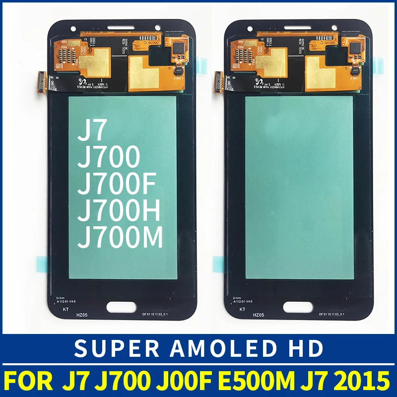 ЖК дисплей SUPER AMOLED для Samsung Galaxy J7 2015 J700 SM J700F J700H J700M J700H/DS сенсорный дигитайзер экран