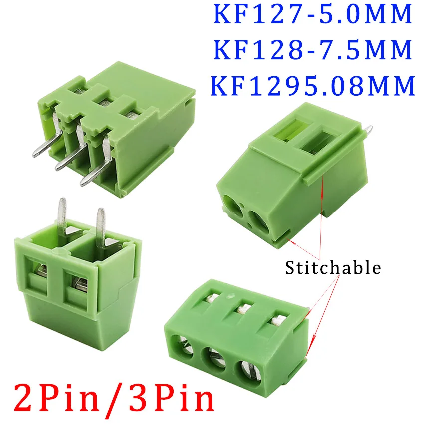 10 шт. 2Pin 3Pin винтового типа Клеммная колодка для печатной платы коннектор проводов