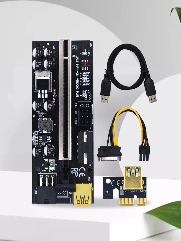 TISHRIC PCI PCIE Riser 009S Plus E Экспресс Райзер карта VER009C видеокарта удлинитель адаптер X16