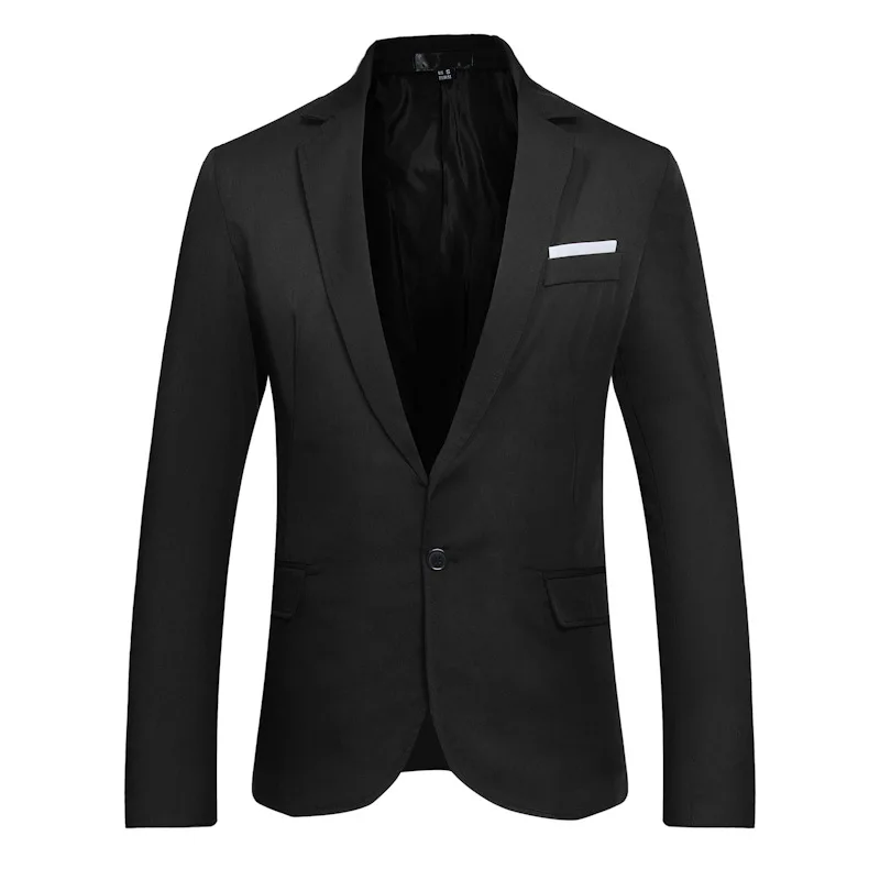 Мужской облегающий пиджак на одной пуговице Новинка осени 2022 повседневный