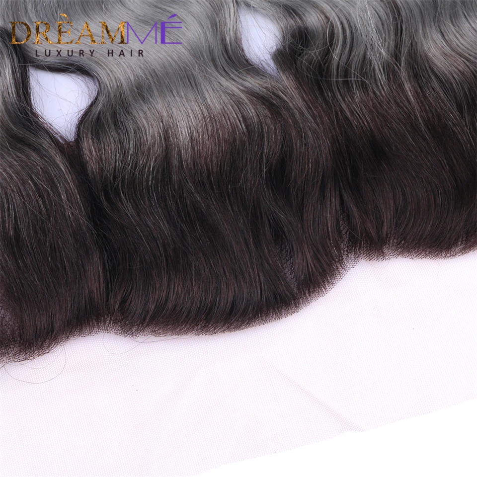 Предварительно выщипанные 13X4 кружевные фронтальные волосы с эффектом омбре