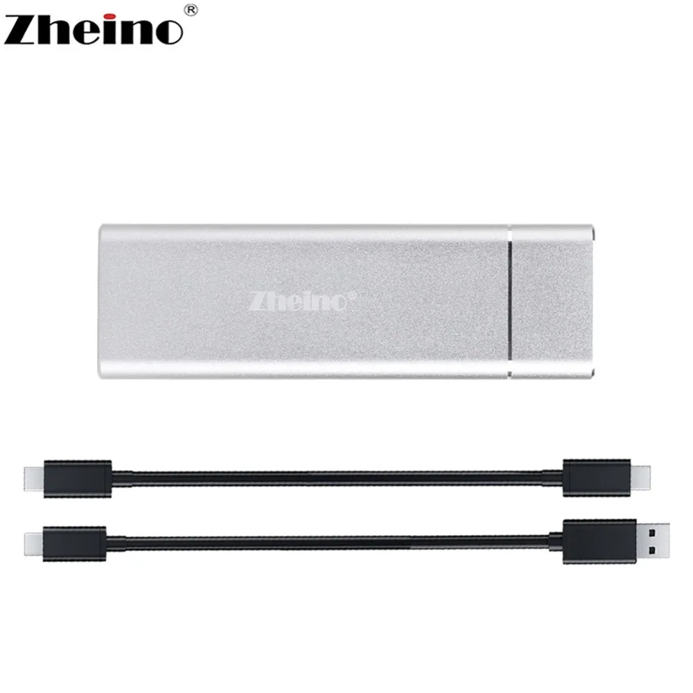 Zheino M.2 портативный SSD NGFF Диски Тип C OTG кабель внешний алюминиевый твердотельный жесткий диск