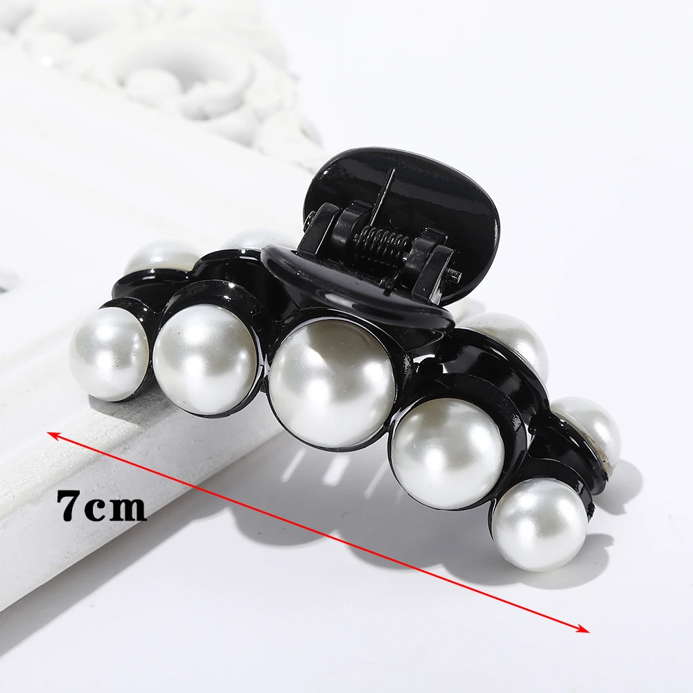 Woman Classic Big Pearl Hair Claws Barrettes Fashion Hair Clips Crab Girls Hair Accessories Hairpins Female Ornament Hairgrip flapper headband