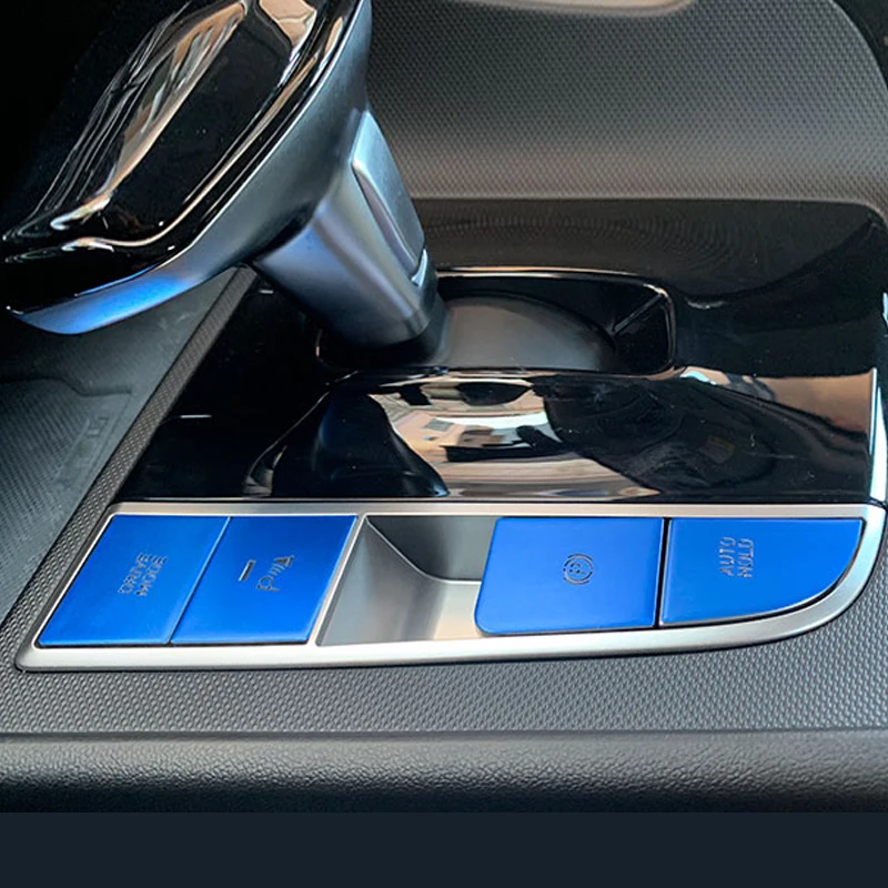 4 шт. Шестерни позиции Кнопка Ручного Тормоза декоративная накладка для Elantra 2021