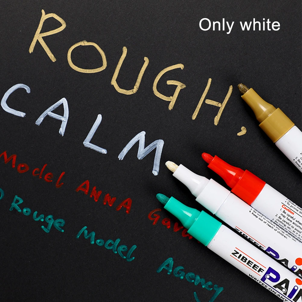 

3pcs White Marker Pen Paint Oil Car Tire Marker Waterproof Car Tire Oil-Based Paint Pen Set