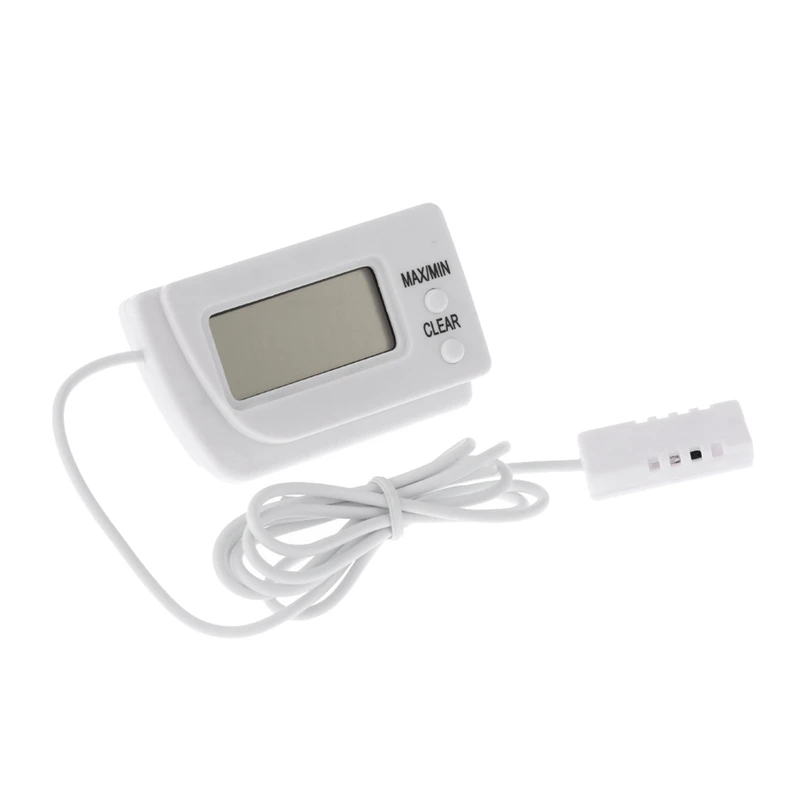 Цифровой мини-термометр инкубатор с белым датчиком температуры и влажности для