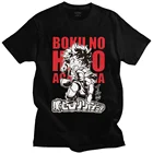 My Hero academic Deku футболка забавная Manga Boku No Hero academic Футболка мужская аниме футболка один для всех черные футболки топы Мерч подарок
