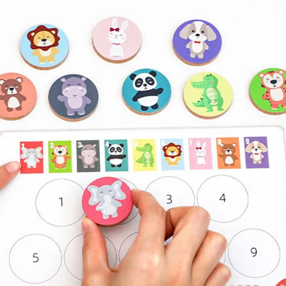

Cognition Kids Toy Logic Learning Animal Matching Game Early Education Wooden Toys Puzzle Game Reasoning Training Children Gift