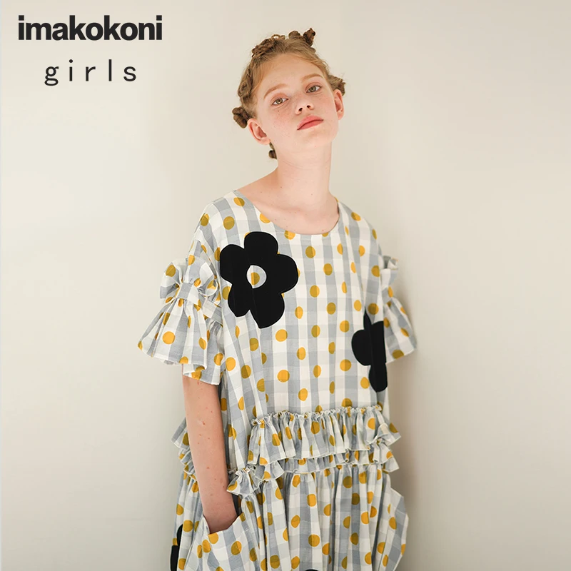 Летнее платье Imakokoni 2019 Оригинальное нишевое снижение возраста свободное