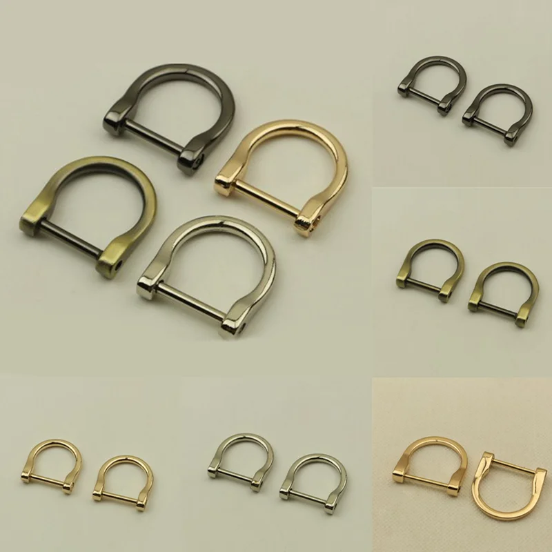 

Creative Openable Bag Accessories Practical Removable Metal Handbag D Ring Buckle Detachable DIY Clasp Decorative Buckle