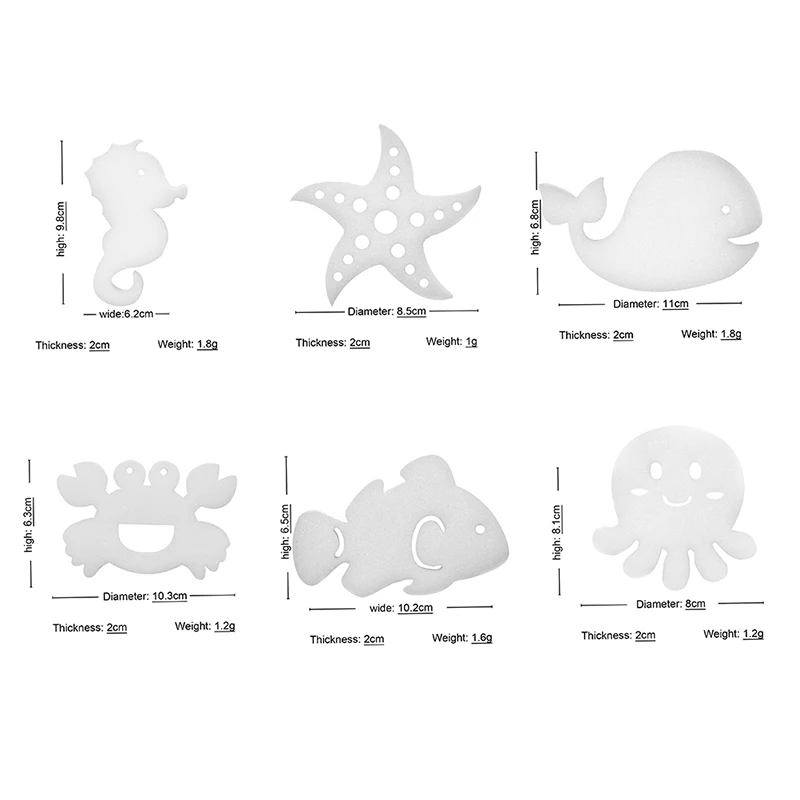 

6Pcs White Floating Spa Sponge CartoonOil Absorbing Hot Tub Skimmer Scum Absorber Cleaners For Swimming Pool Dropship