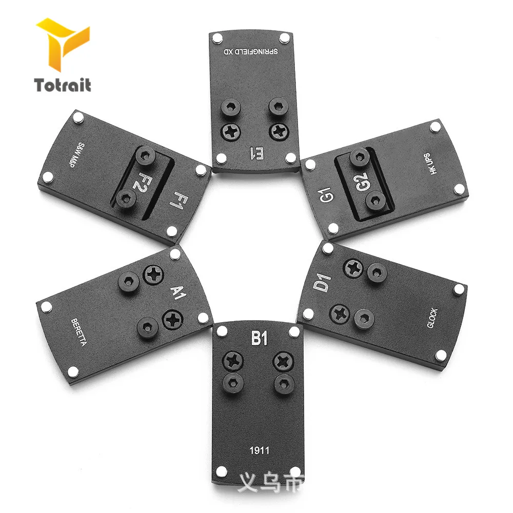 Микро-рефлекторный точечный прицел крепление для пистолета адаптер glock Colt 1911 Berreta