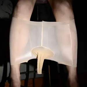 Сексуальное массажное масло глянцевое u-образный выпуклая сумка стринги петух кольцо дышащее сплошное нижнее белье прозрачное просвечивание одежда для геев размера плюс F12