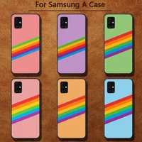 rainbow phone cases for samsung a91 01 10s 11 20 21 31 40 50 70 71 80 a2 core a10