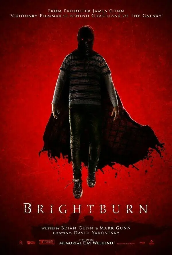 Brightburn, фильм Марк Gunn, ужасная ткань, Шелковый плакат, наклейка на стену, украшение, подарок