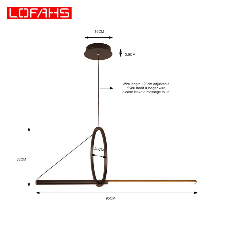 Современный светодиодный потолочный светильник LOFAHS люстра для гостиной