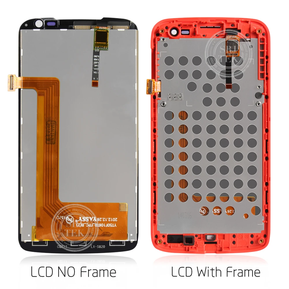 Черный белый красный для lenovo S820 lcd кодирующий преобразователь сенсорного экрана в сборе запасные части для lenovo S820 дисплей S820