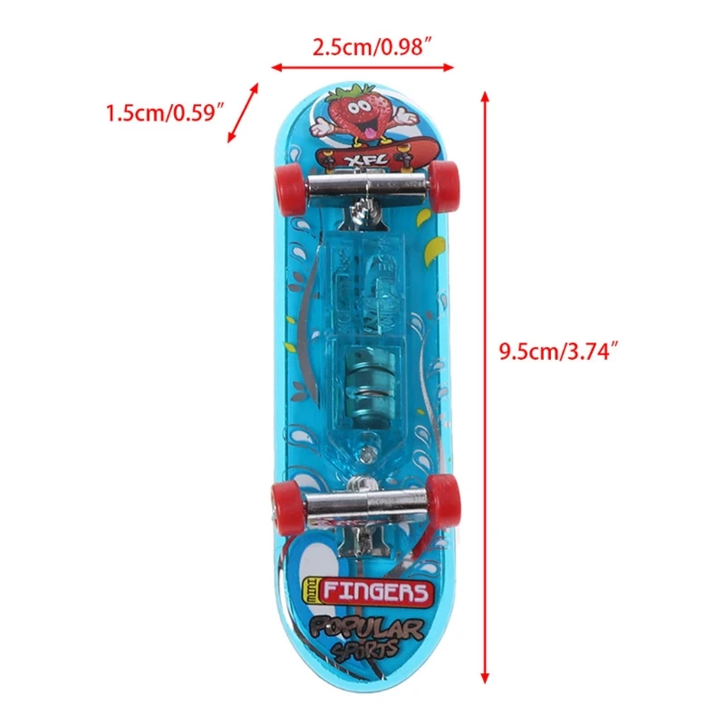 2 шт. светодиодный мини-Скейтборд Доска для пальцев Tech Deck детские игрушки подарки Детские игрушки Q6PD