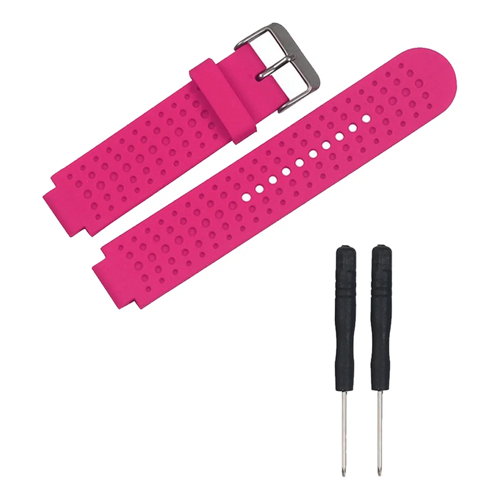 Ремешок резиновый для спортивных часов Garmin Forerunner 25 сменный Воздухопроницаемый