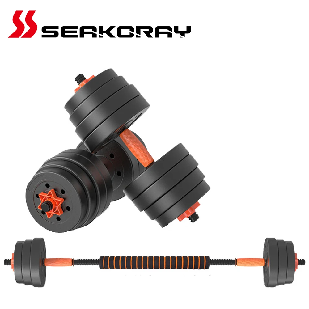 Гантели для фитнеса оборудование съемный штангой тренажерный зал гантели