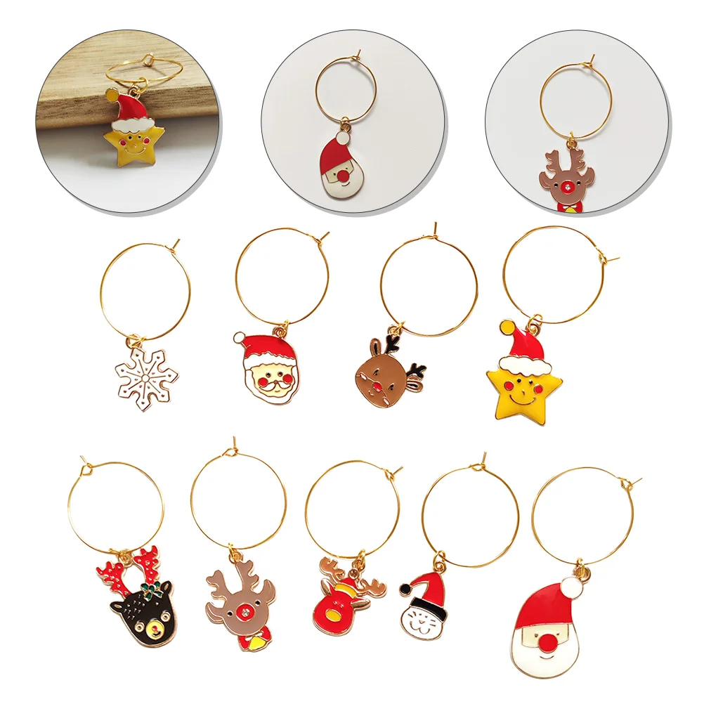 

Полезные стеклянные идентификаторы, аксессуары для вечеринок, 9 шт.