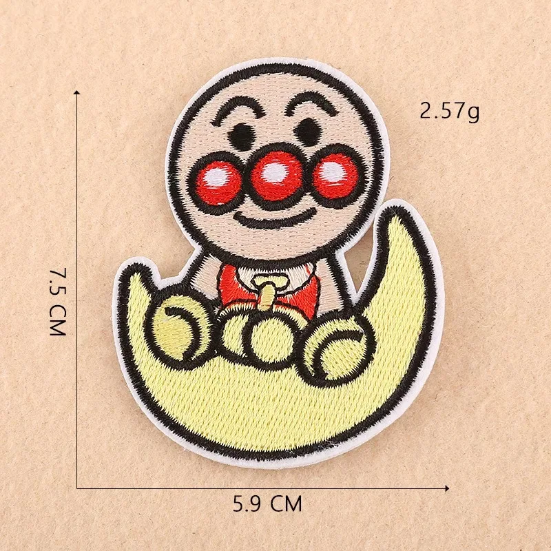 Мультяшные комиксы Anpanman, нашивки с железной вышивкой, нашивки для одежды, Diy наклейки, аксессуары для одежды - Цвет: 12