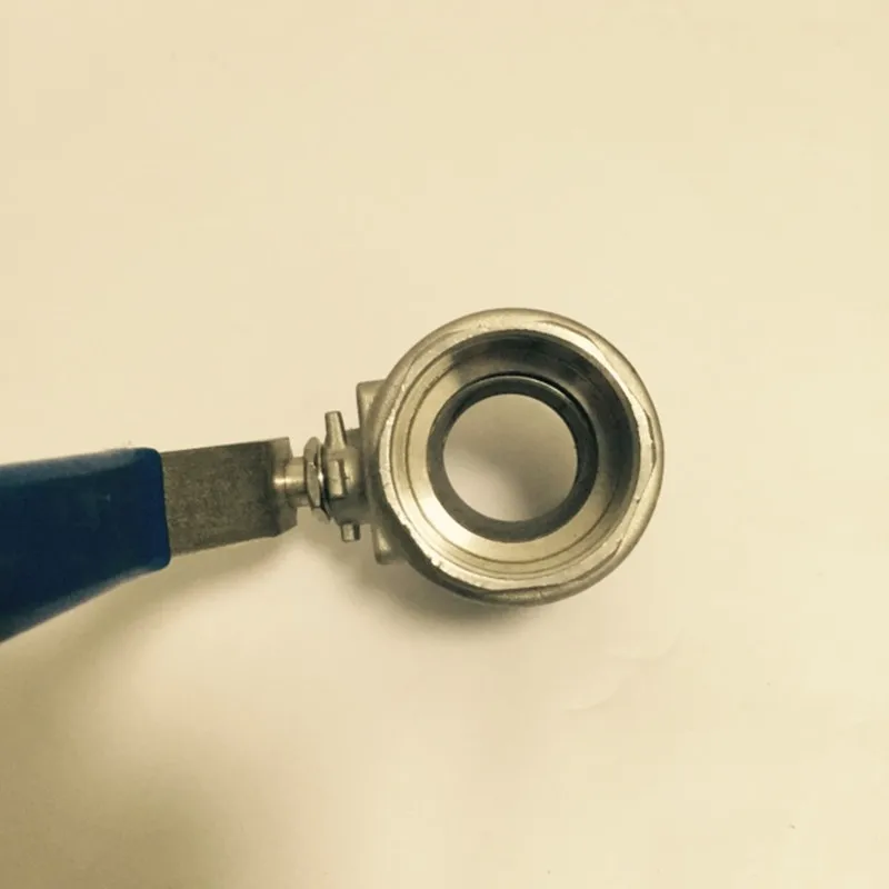 Нержавеющая сталь SS 304 труба из двух частей шаровой клапан с резьбой 1/4 &quot3/8&quot 3/4