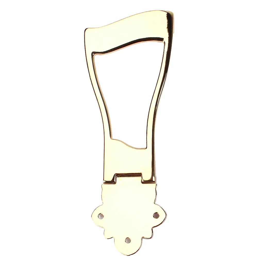 Metal 6 Strings Jazz Guitar Bridge Tailpiece Replacement for Hollowbody Archtop Gold | Спорт и развлечения