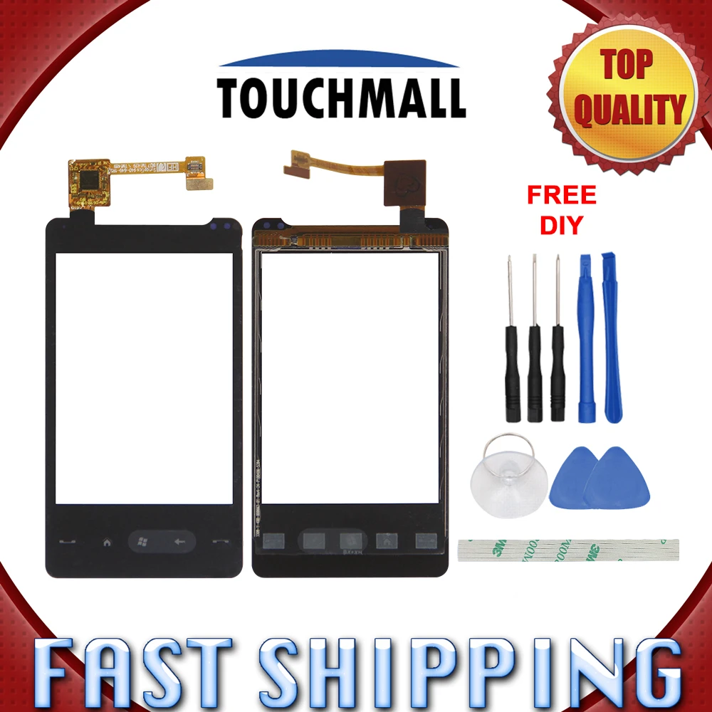 Новый сенсорный экран дигитайзер Замена для htc HD MINI T5555 черный +