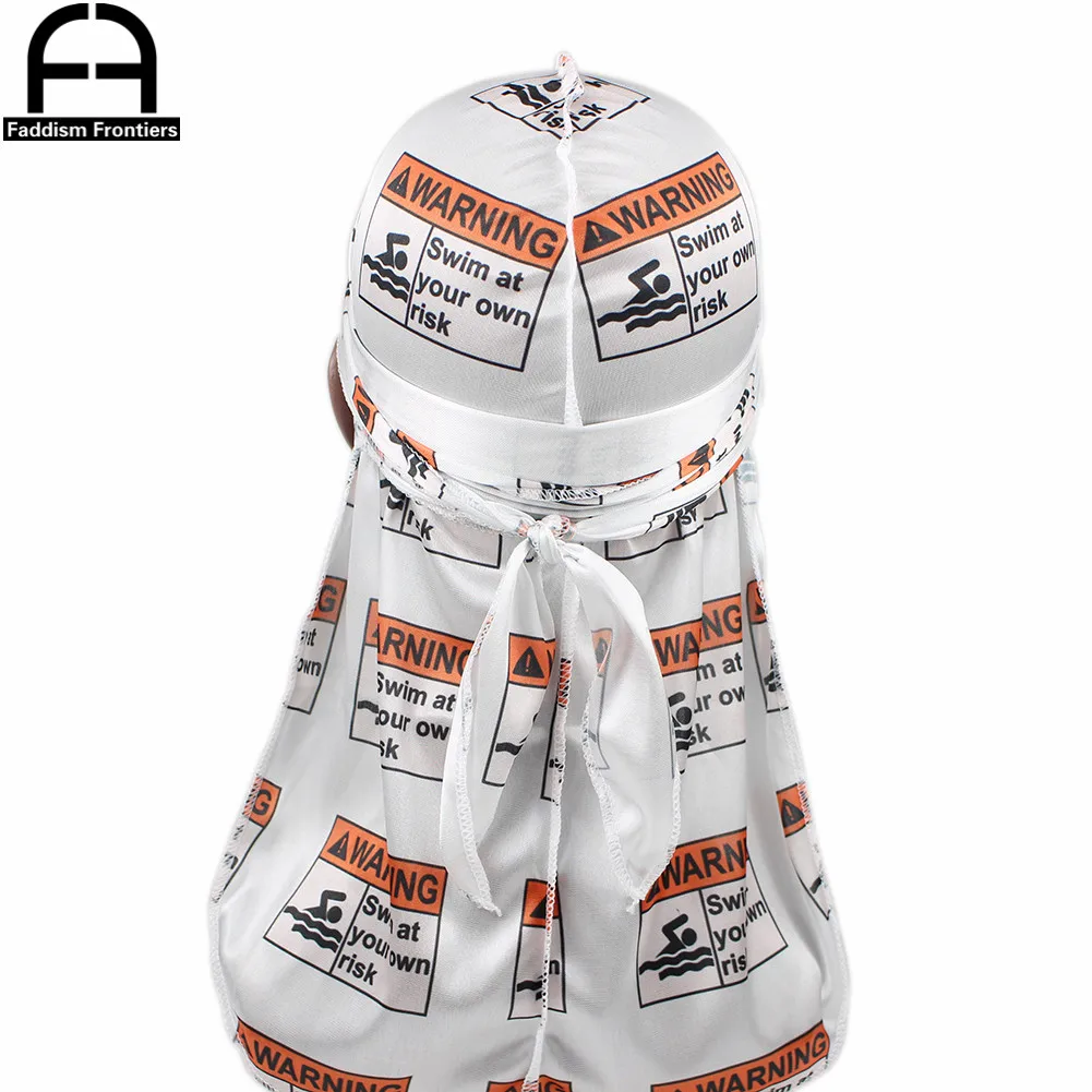 Мужская шелковая бандана Durag шелковистая Бандана с принтом для плавания