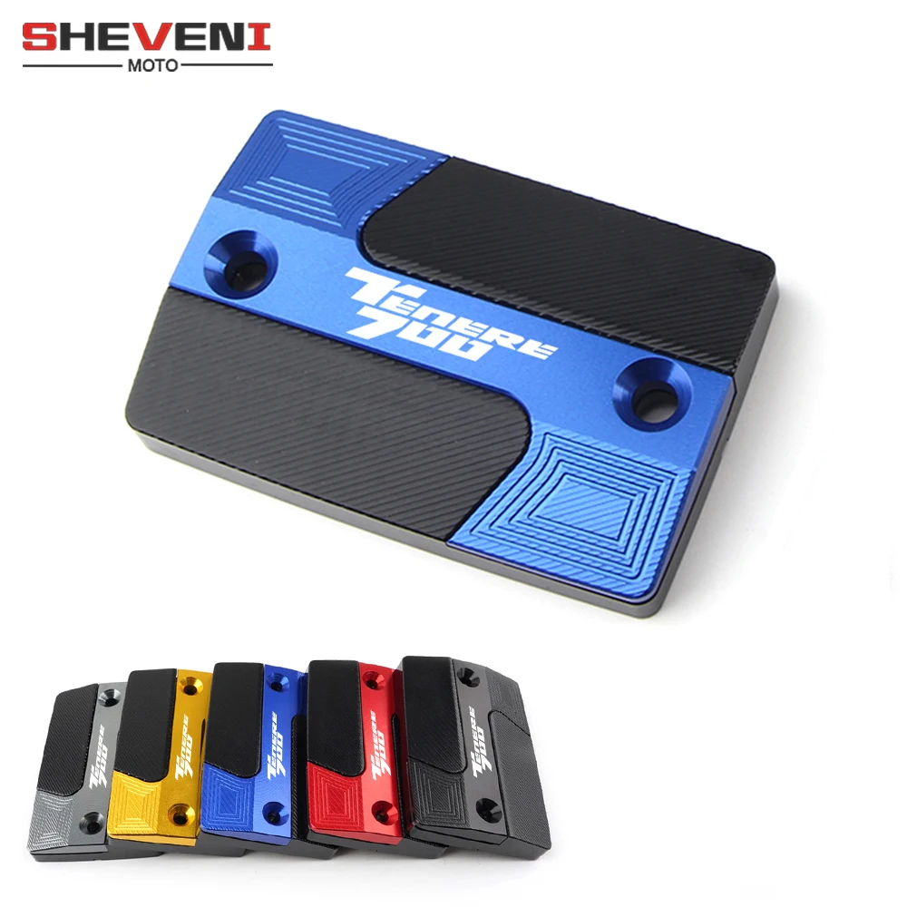 

New Tenere700 Motorcycle CNC Front Brake Fuel Reservoir Cover Master Cylinder Oil Tank Cap For Yamaha TENERE 700 2019 2020 2021