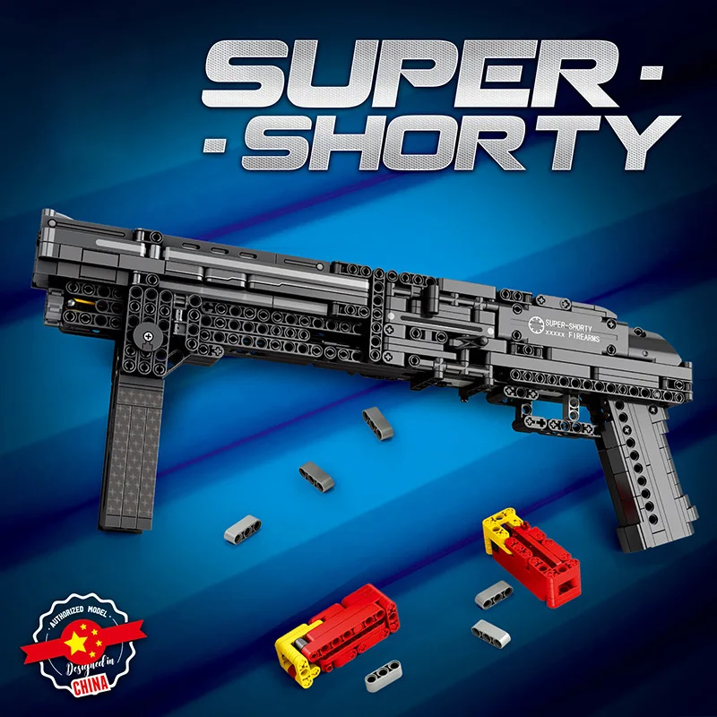 

Military Shot Gun Shoot Bullet Weapon Model Building Blocks Technical Assembly Gun Bricks Toys For Children Adult Boys Gifts