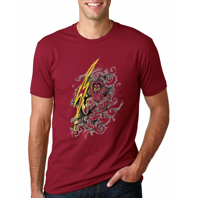 Designs Breathable men t shirt zeus t-shirt mens Sunlight Original tshirt for cool Top Quality |