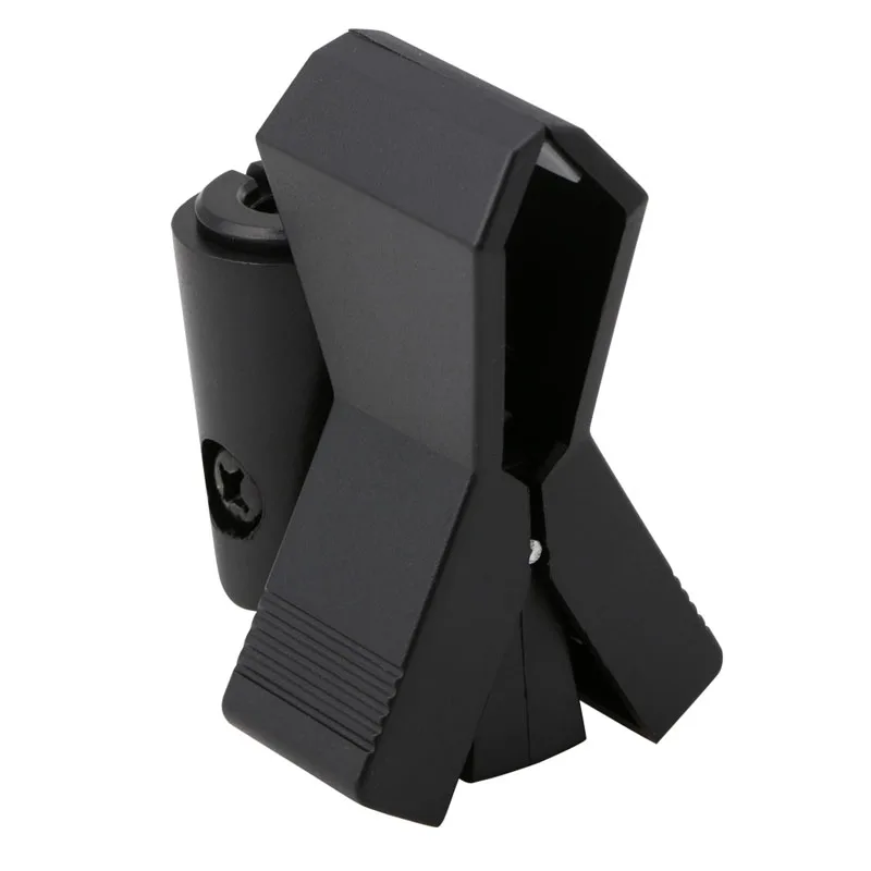 

Flexible Microphone Mic Stand Accessory Plastic Clamp Clip Holder Mount Black