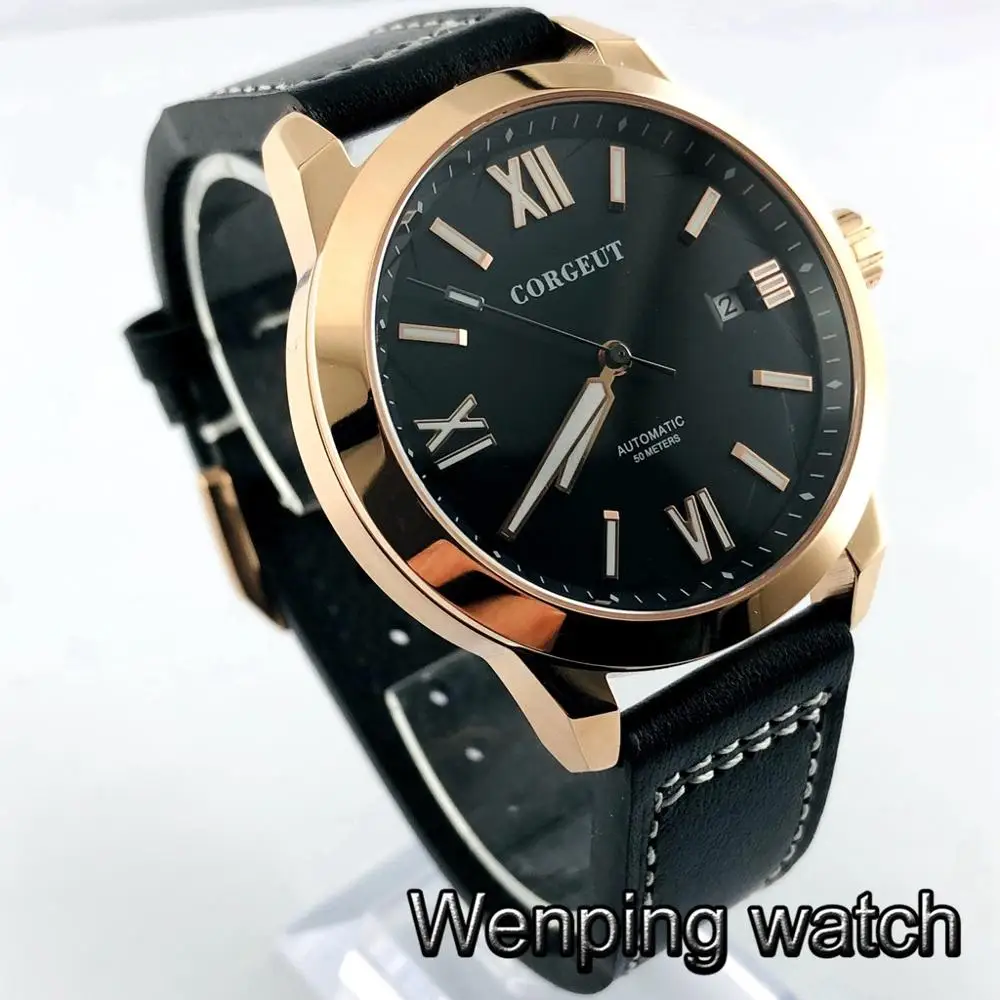 Новинка 2020 мужские часы для отдыха corgтеле 41 мм с чехлом из розового золота и